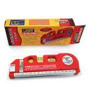 3-in-1 Spirit Level – Multi-Function Torpedo with Laser Line & Ruler, IP54 Waterproof | 3 Vials, 180° Rotation Aluminum | UAE Professional Carpenter Alignment Essential